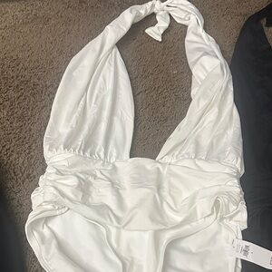 Banana Republic White One Piece Swimsuit